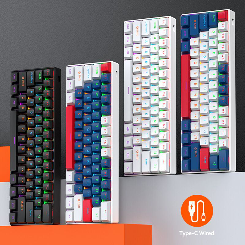 Teclado mecánico mini T-WOLF T - Gaming Keyboard Mouse And Headset Combo reseña y precio