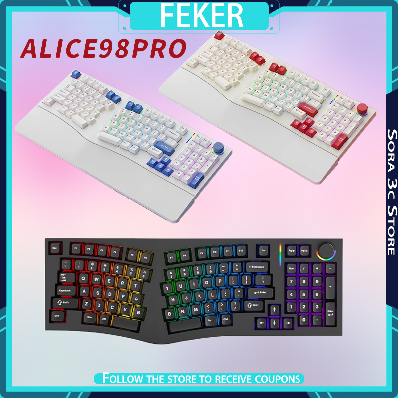 FEKER Alice98pro Teclado Mecán - Gaming Keyboard Hand reseña y precio