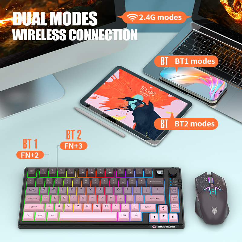 2.4G: teclado y ratón inalámbr - Gaming Keyboard And Mouse Combo reseña y precio