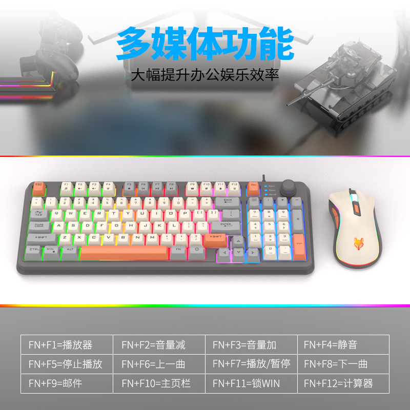 Set de Teclado y Ratón para Ju - Gaming Keyboard Mouse Set reseña y precio