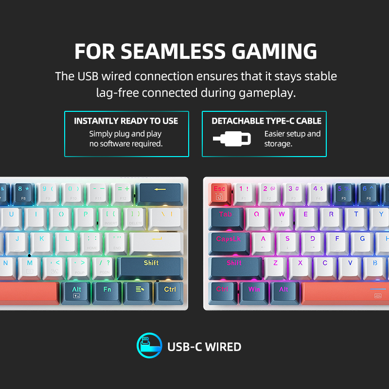 K500-B61 Machenike Mini Keybao - Gaming Keyboard E Yooso reseña y precio