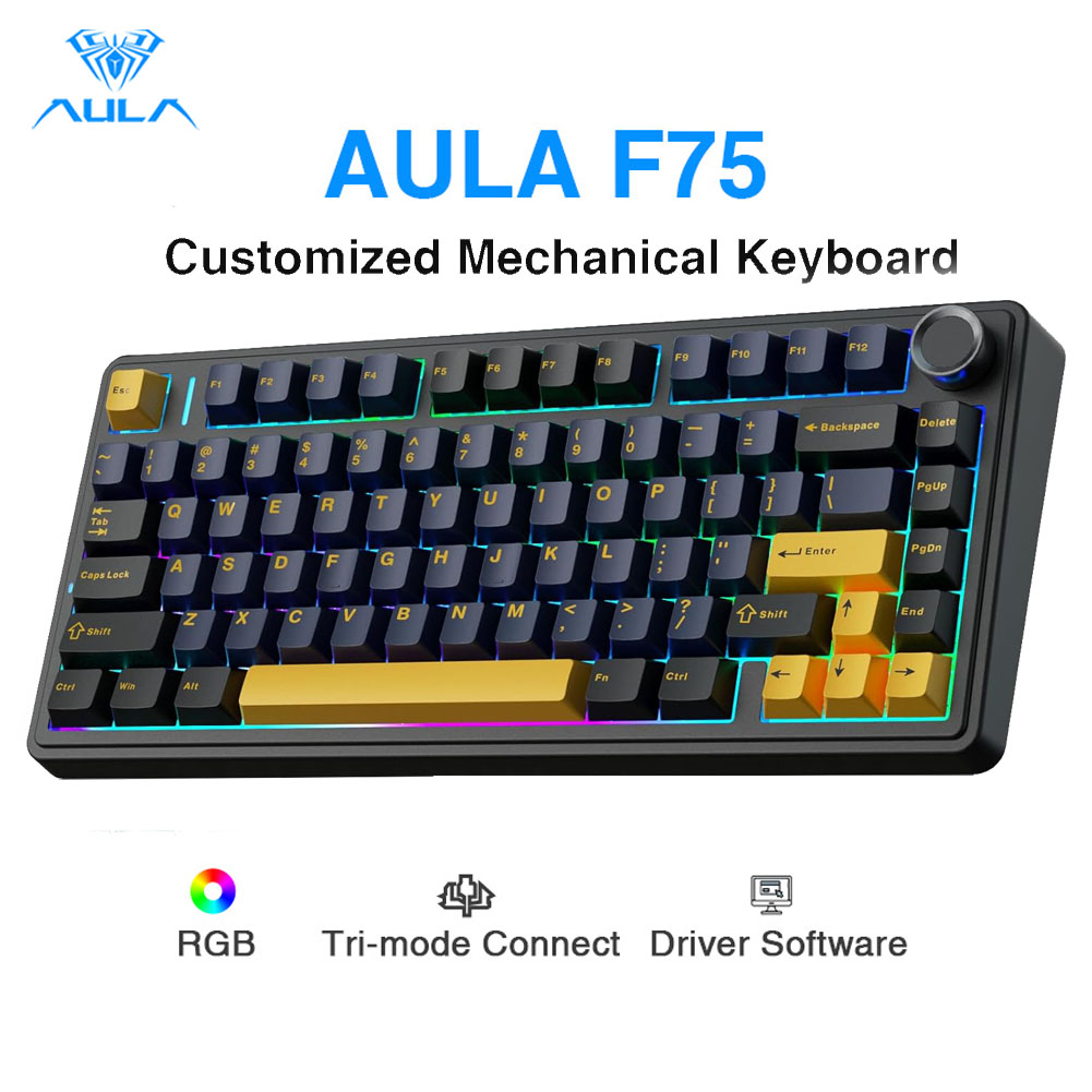 Teclado Mecánico Aula F75, Tec - Gaming Keyboard Number Pad reseña y precio