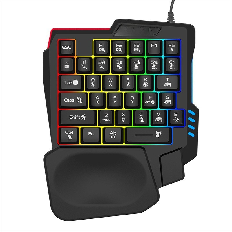 Teclado K5 de una mano Gungod  - Keyboard Gaming Amazon reseña y precio