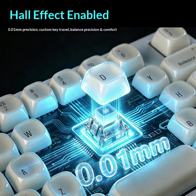 Teclado para Juegos Ajazz AK03 - Gaming Keyboard Hall Effect Switches reseña y precio