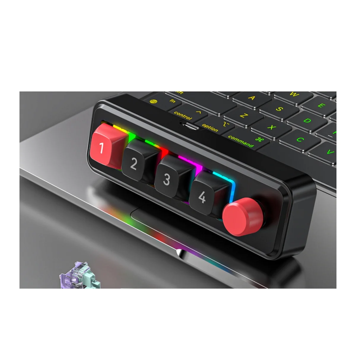Teclado Mecánico A49T, 4 Tecla - Gaming Keyboard Mechanical reseña y precio